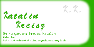 katalin kreisz business card